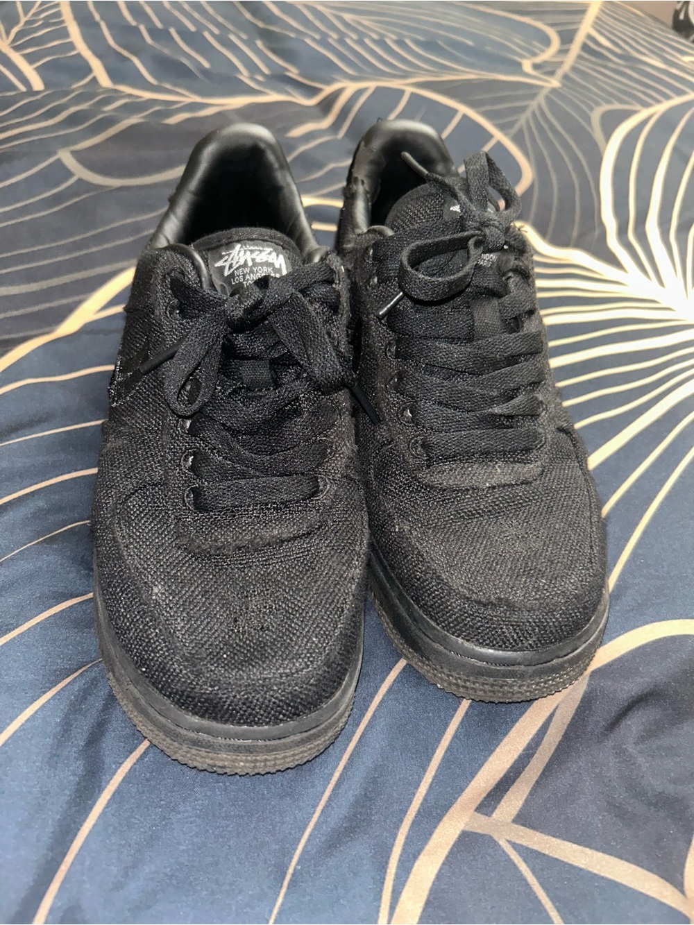 Nike x Stüssy Air Force 1 Low in "Triple Black